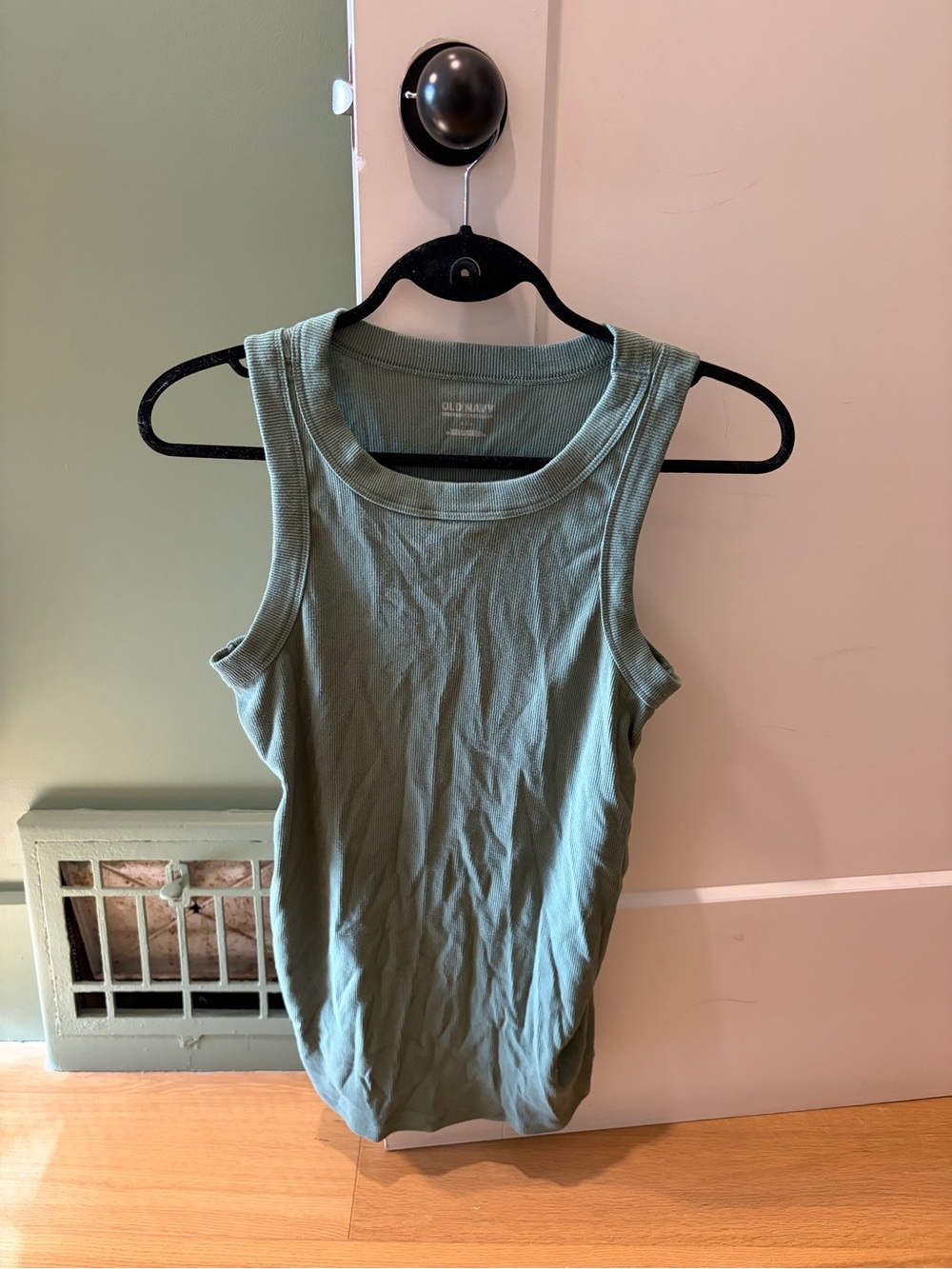 Maternity Old Navy Women's Sage Green Ribbed Tank Top
